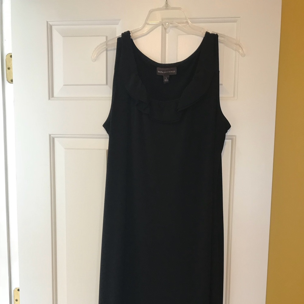 Black slip dress
